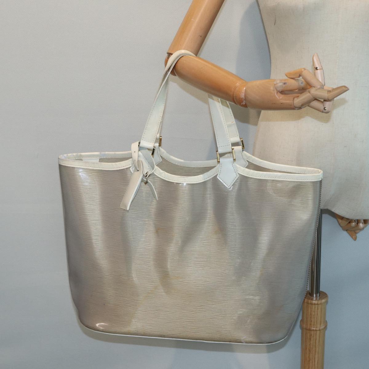 Louis Vuitton Lagoon Bay White Vinyl Tote Bag