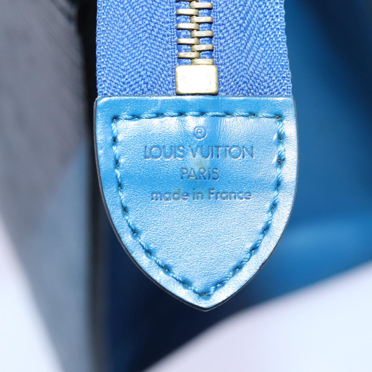 Louis Vuitton Riviera Blue Leather Handbag