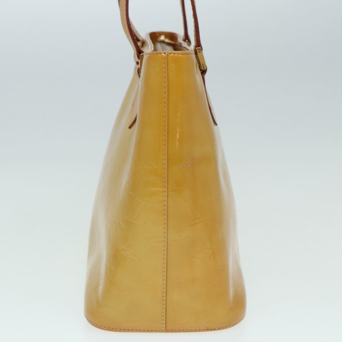 Louis Vuitton Houston Beige Patent Leather Handbag