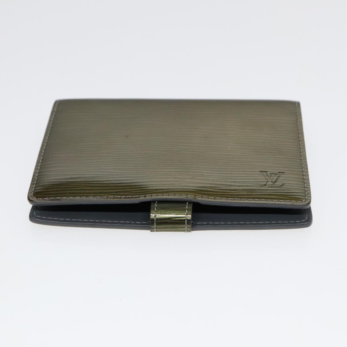 Louis Vuitton Agenda Cover Green Leather Wallet