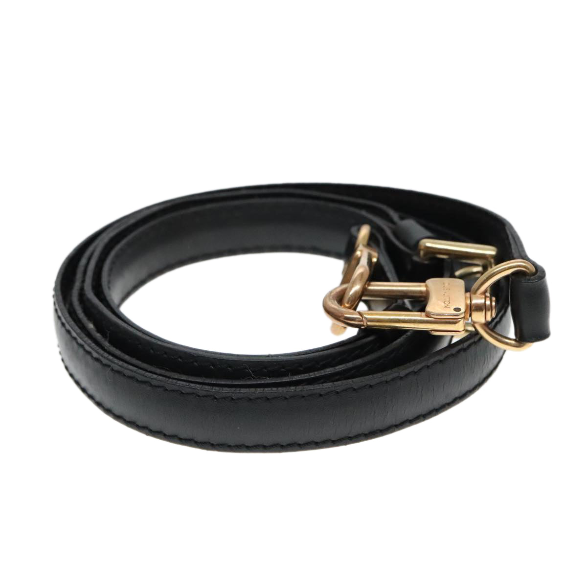 Louis Vuitton Bandoulière De Sac Black Leather Bag Jewelry