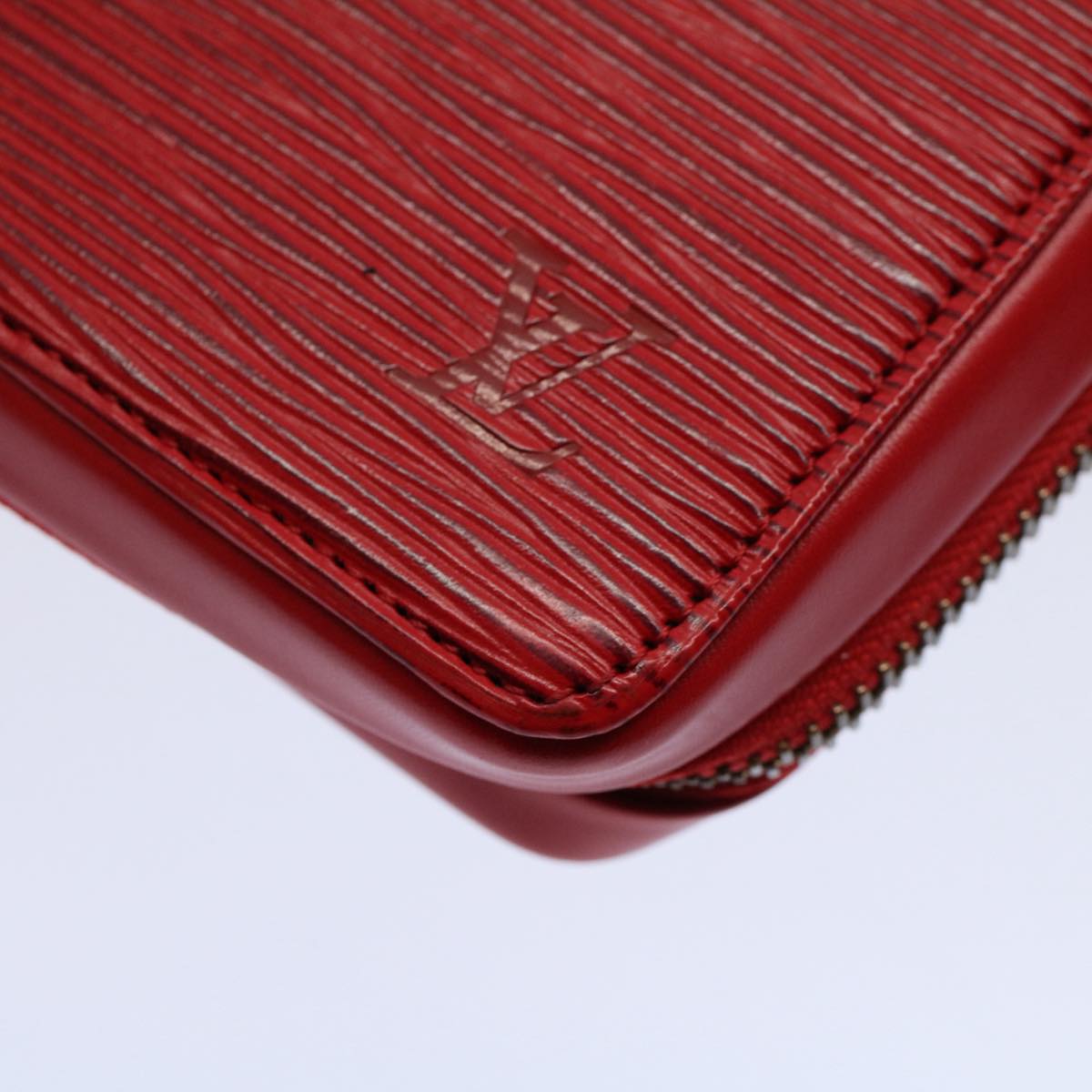 Louis Vuitton Agenda Cover Red Leather Wallet