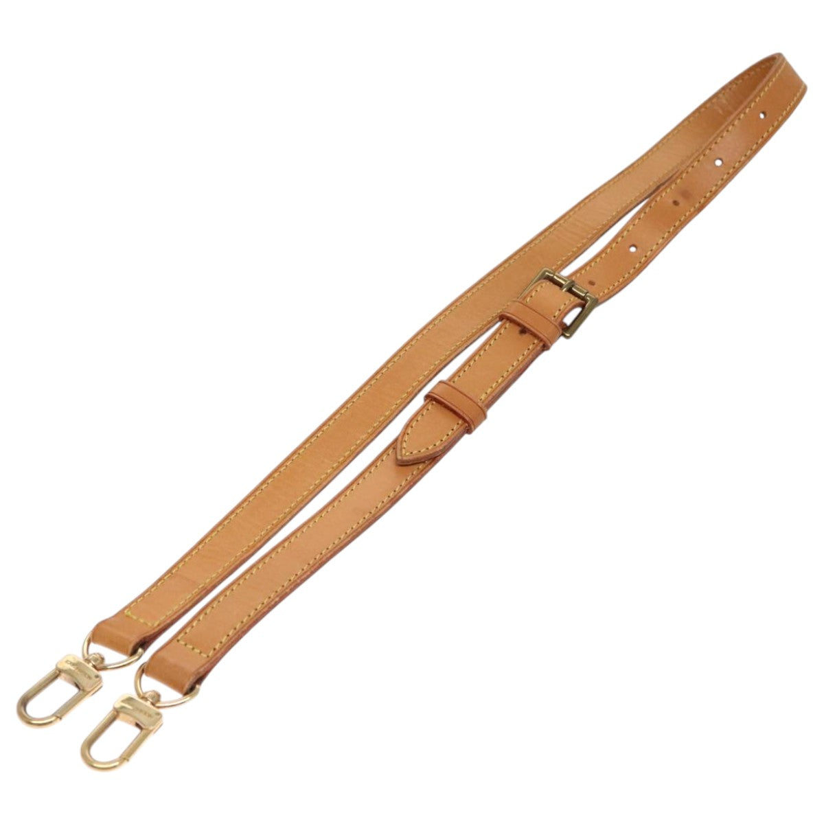 Louis Vuitton Shoulder Strap Beige Leather Bag Jewelry