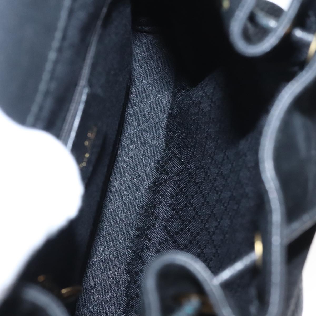Gucci Bamboo Black Suede Backpack Bag