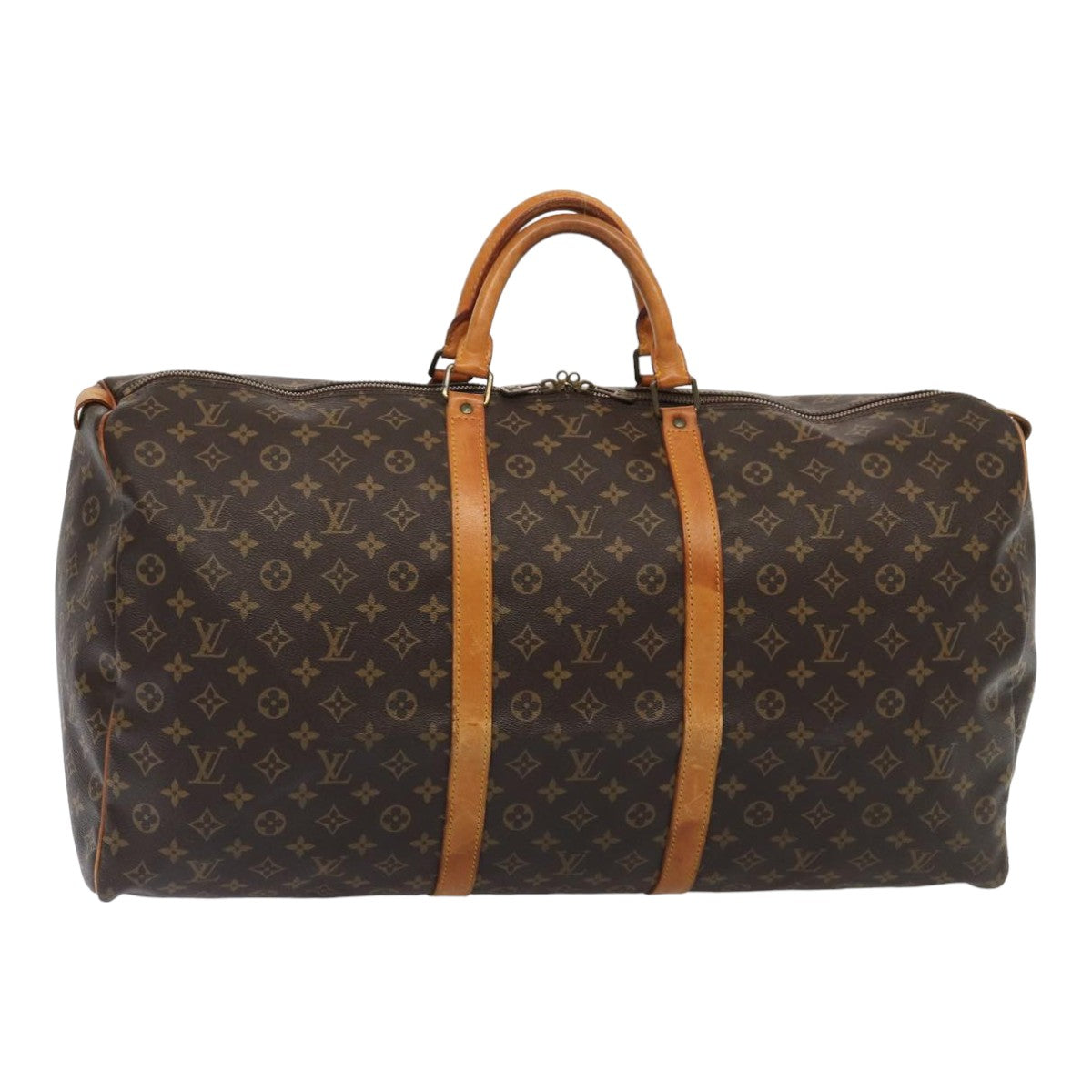 Louis Vuitton Keepall 60 Brown Canvas Travel Bag