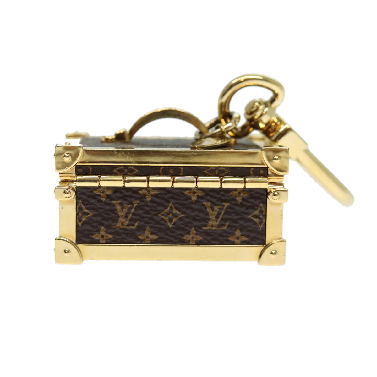 Louis Vuitton Porte Clés Brown Metal Bag Jewelry