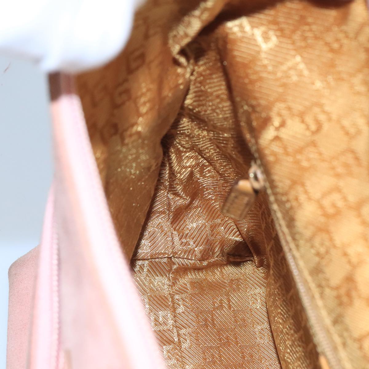 Gucci Hobo Pink Suede Handbag