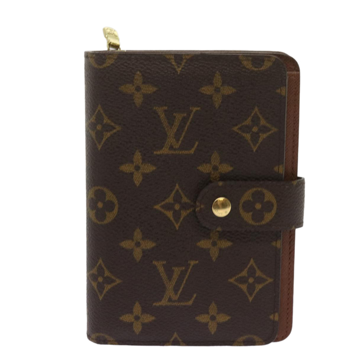 Louis Vuitton Porte Papier Zip Brown Canvas Wallet
