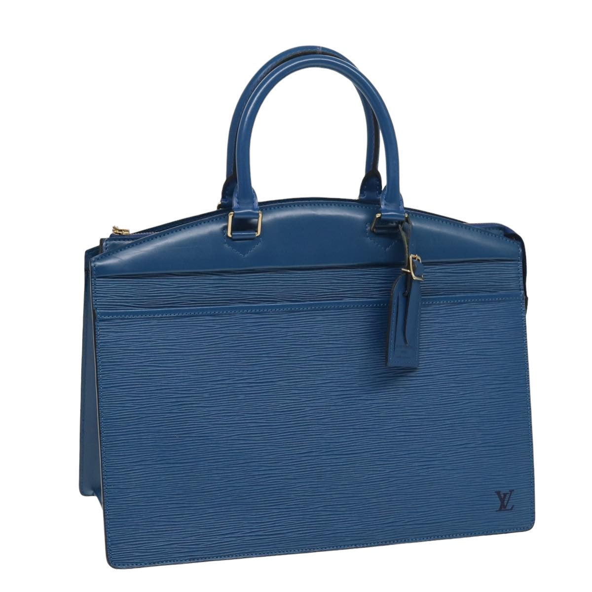Louis Vuitton Riviera Blue Leather Handbag