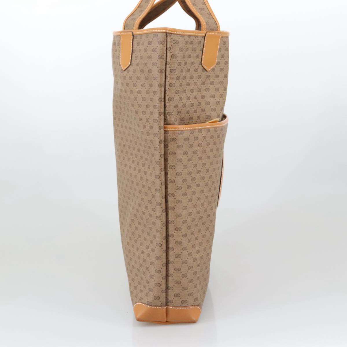 Gucci Micro Small Gg Canvas Beige Canvas Tote Bag