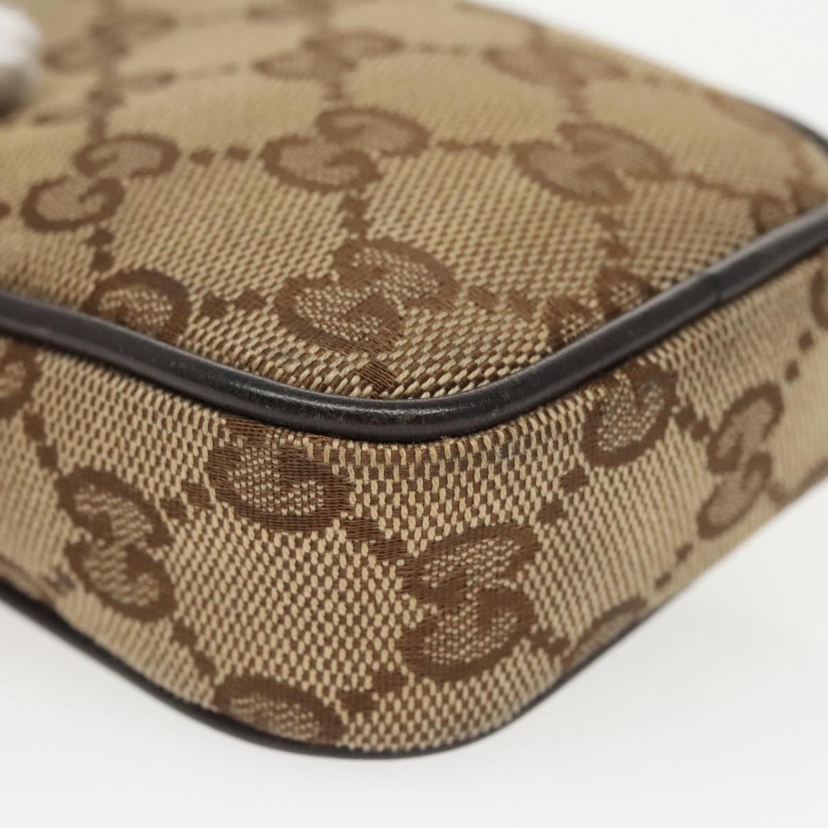 Gucci Gg Canvas Beige Canvas Clutch Bag