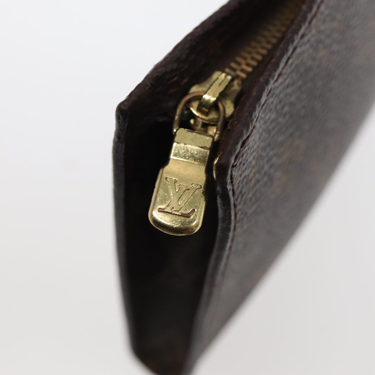 Louis Vuitton Bucket Pm Brown Canvas Clutch Bag
