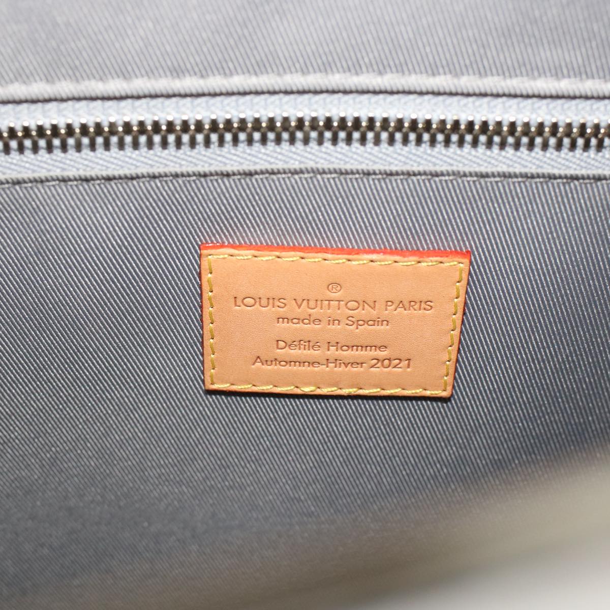 Louis Vuitton Sac Plat Silver Canvas Handbag