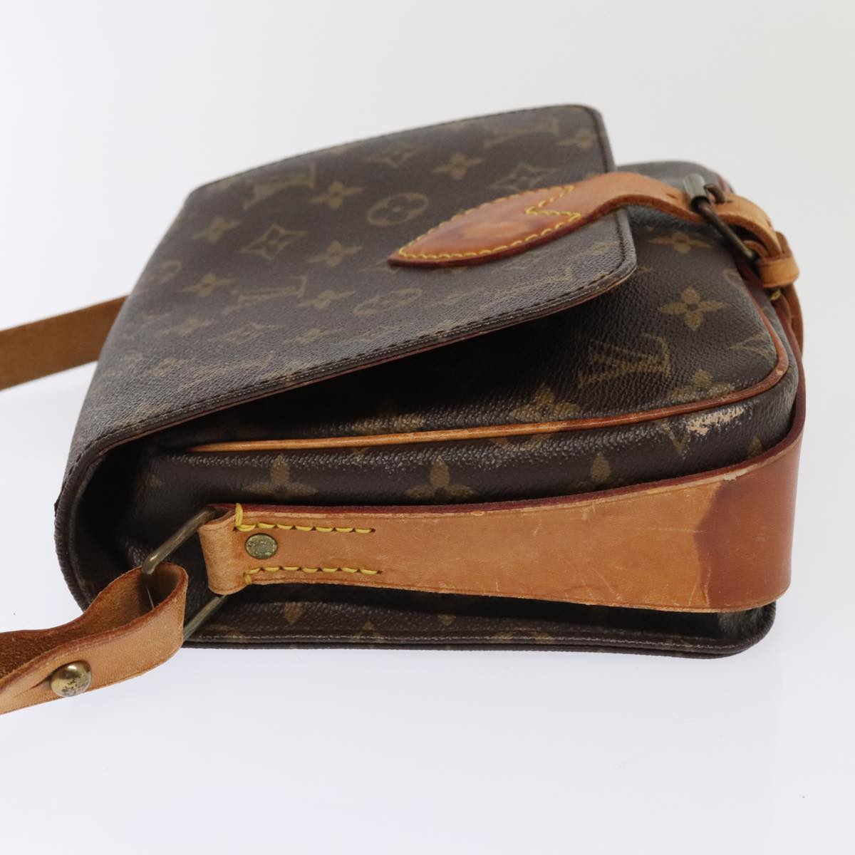 Louis Vuitton Cartouchière Brown Canvas Shoulder Bag