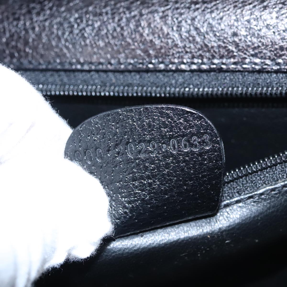 Gucci Bamboo Black Leather Handbag