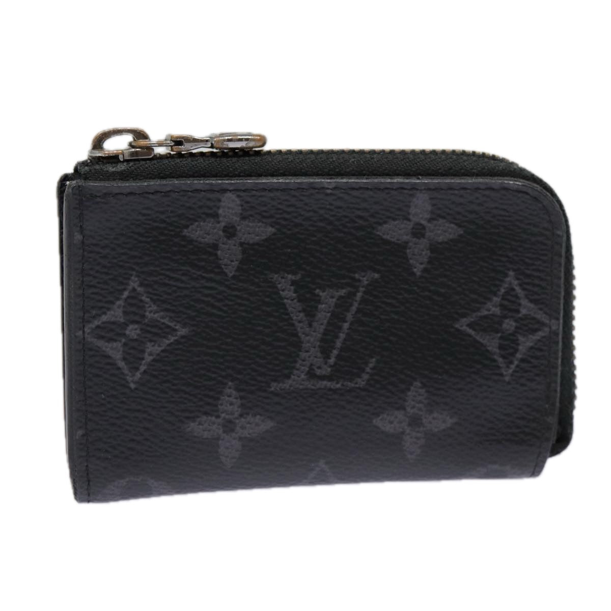 Louis Vuitton Porte Monnaie Jour Black Canvas Wallet