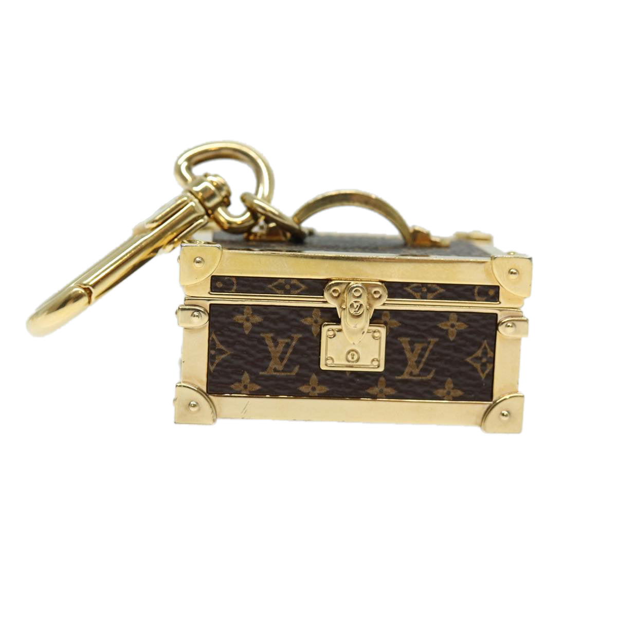 Louis Vuitton Porte Clés Brown Metal Bag Jewelry
