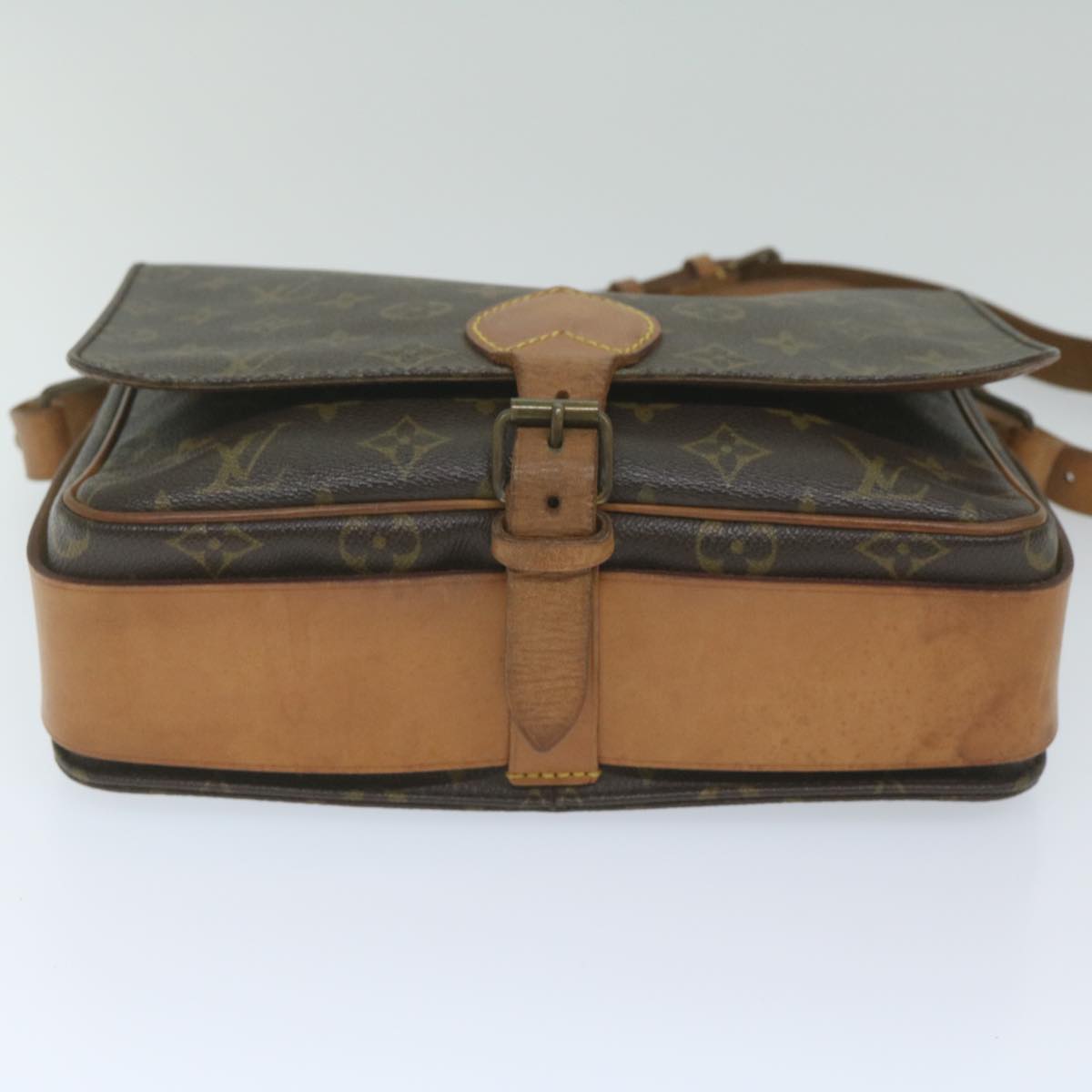 Louis Vuitton Cartouchière Brown Canvas Shoulder Bag