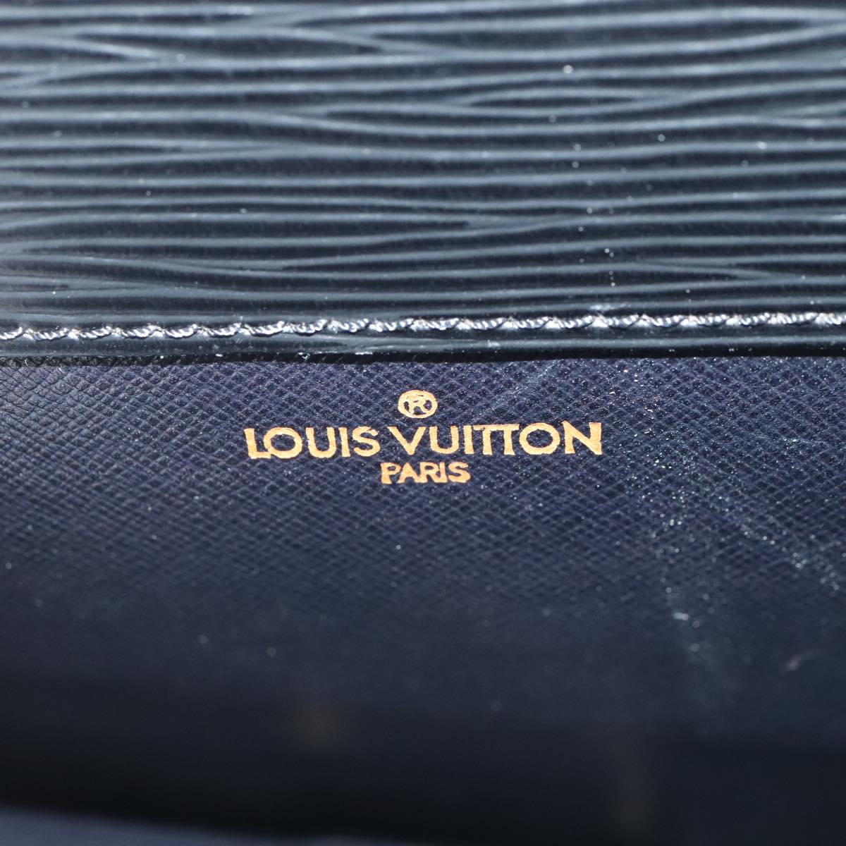 Louis Vuitton Senateur Black Leather Clutch Bag