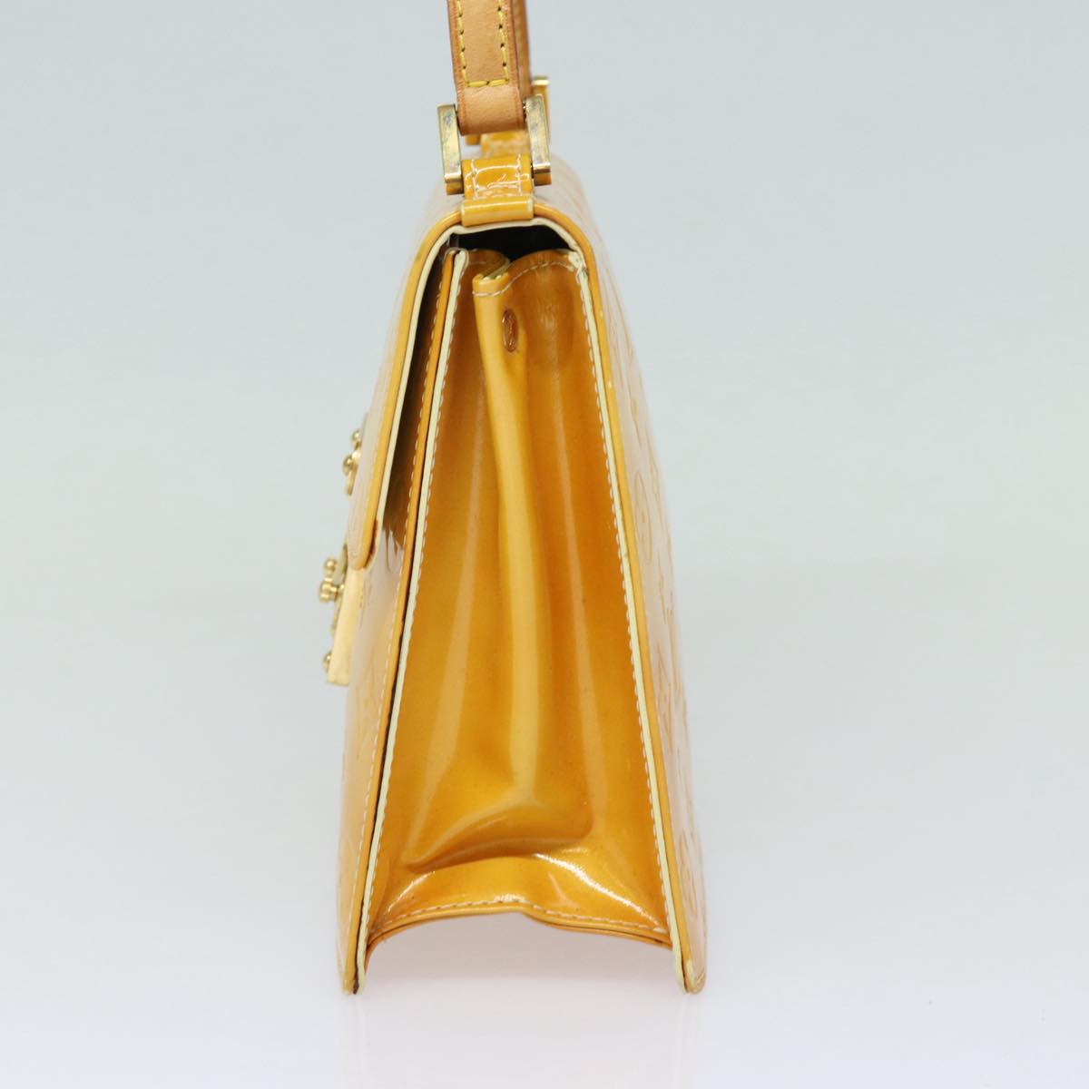 Louis Vuitton Spring Street Yellow Patent Leather Handbag