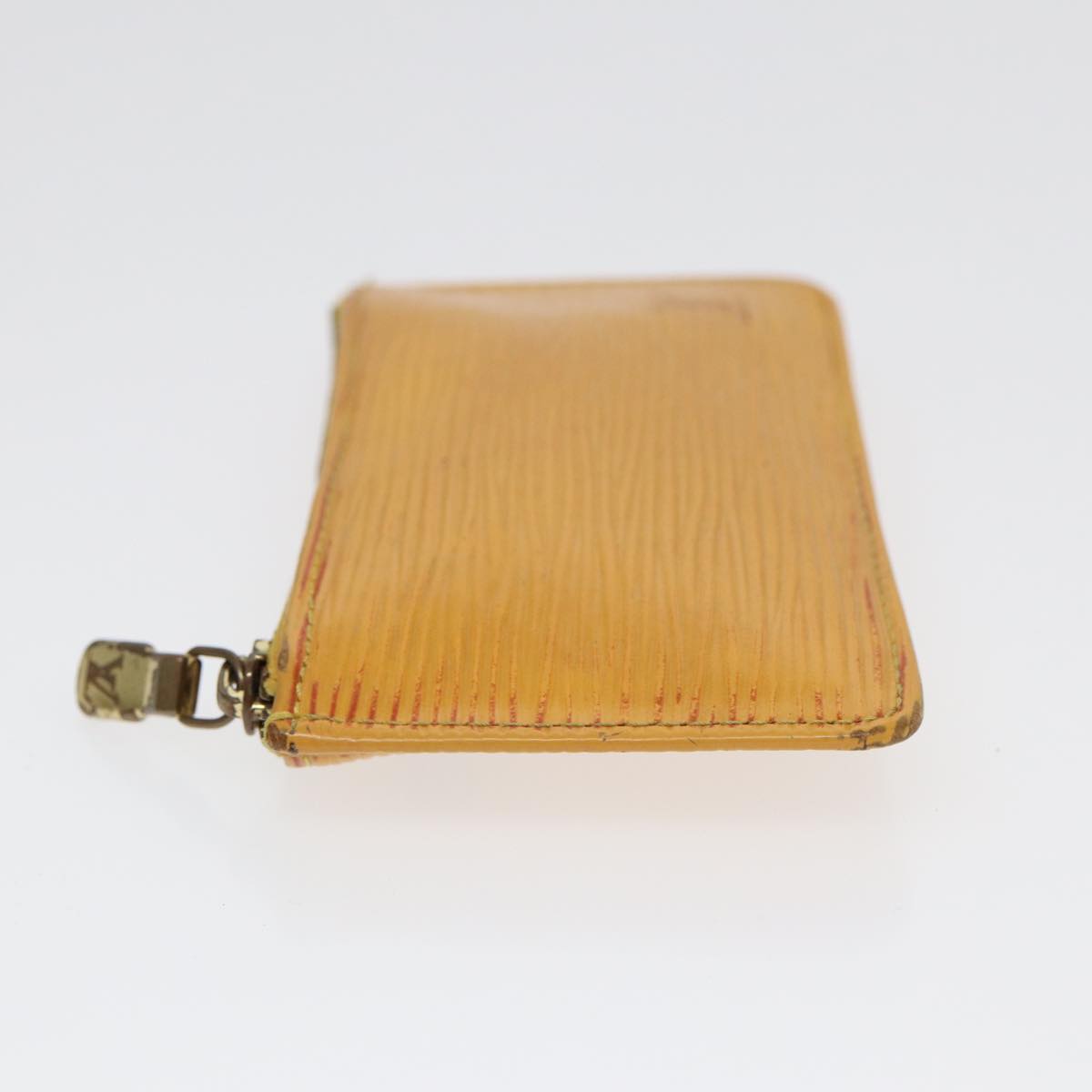 Louis Vuitton Pochette Clés Yellow Leather Wallet