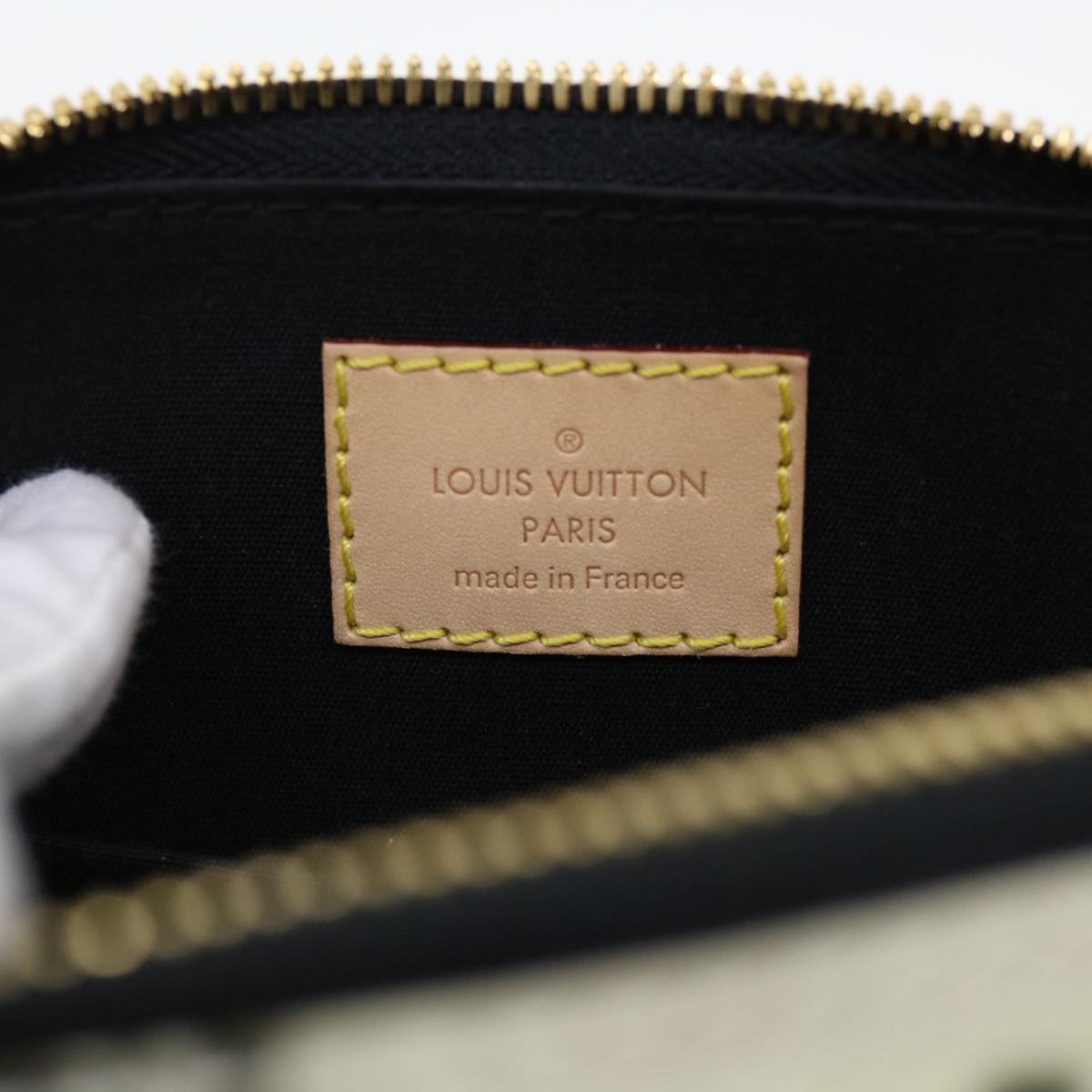 Louis Vuitton Alma White Patent Leather Handbag