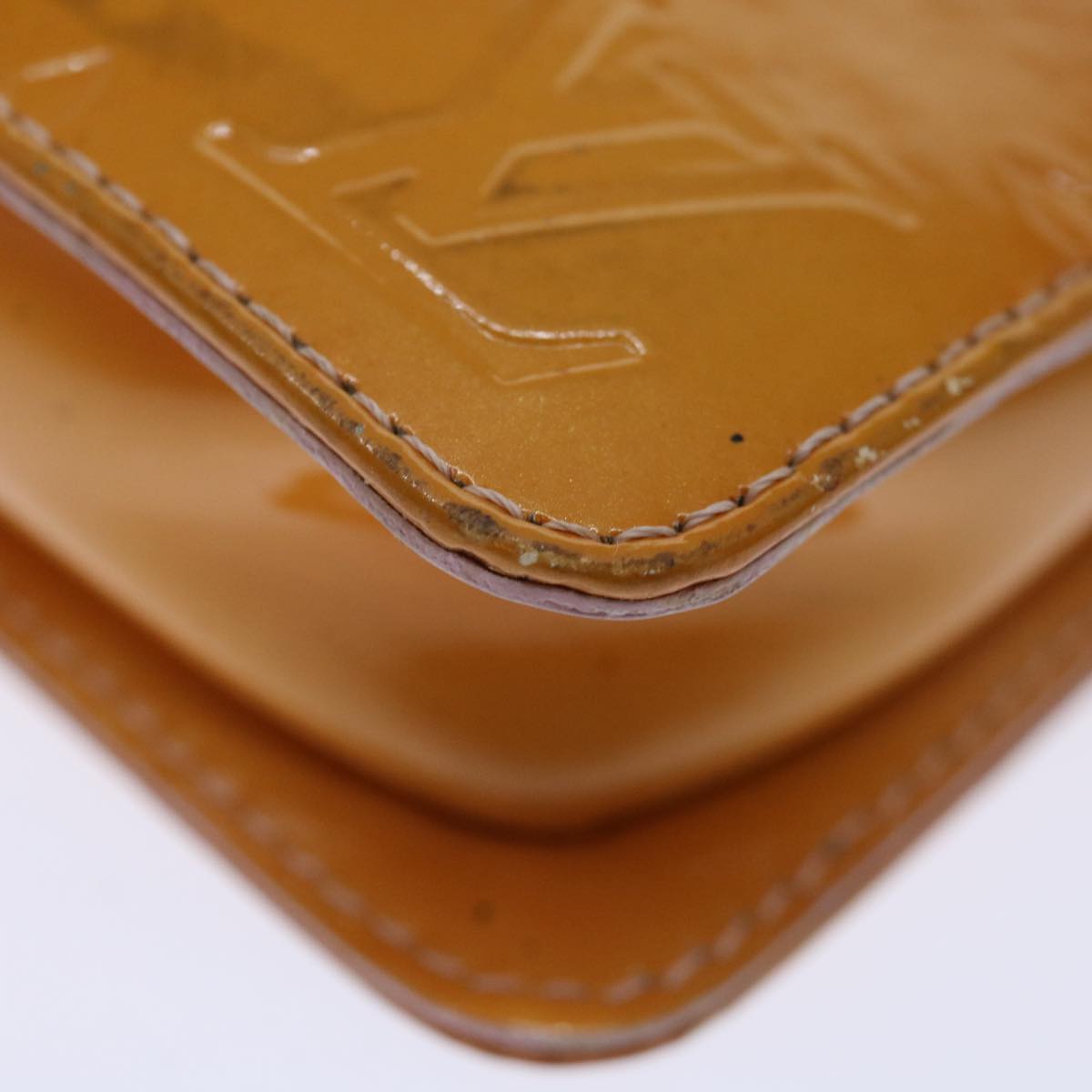 Louis Vuitton Pochette Brown Patent Leather Handbag