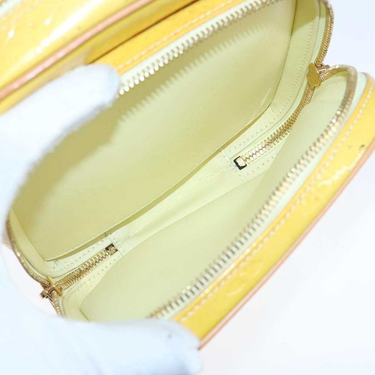 Louis Vuitton Wooster Yellow Patent Leather Shoulder Bag