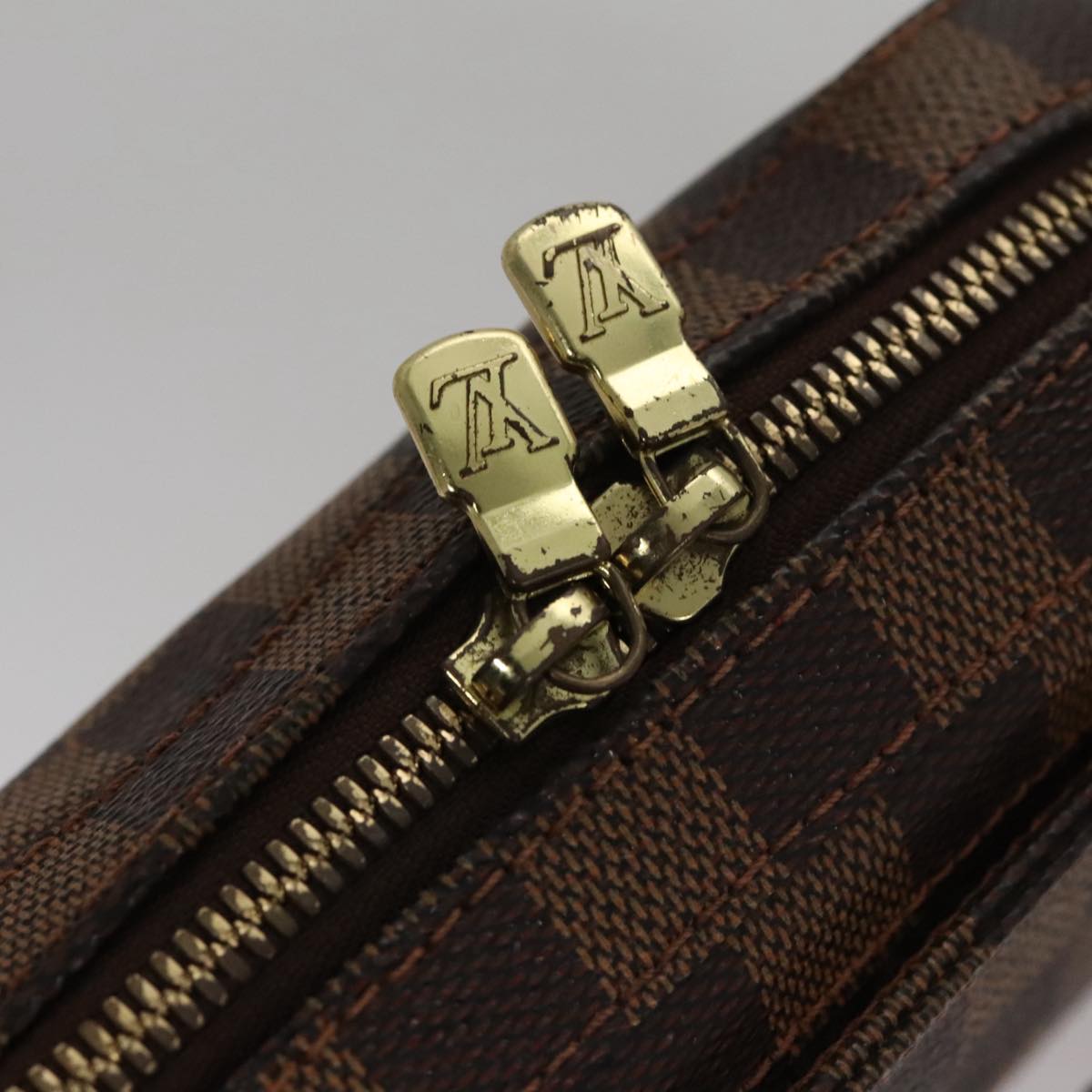 Louis Vuitton Geronimos Brown Canvas Shoulder Bag