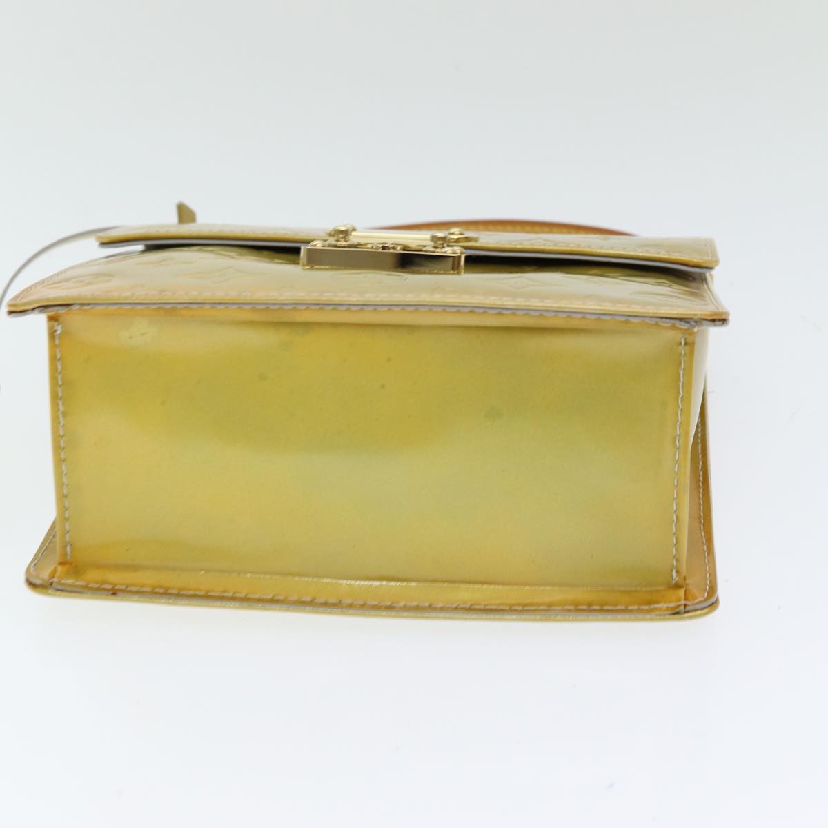Louis Vuitton Spring Street Khaki Patent Leather Handbag