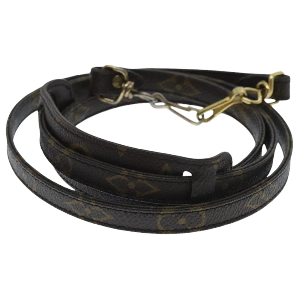Louis Vuitton Shoulder Strap Brown Canvas Bag Jewelry