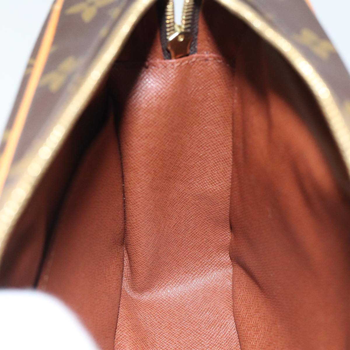 Louis Vuitton Compiegne 28 Brown Canvas Clutch Bag