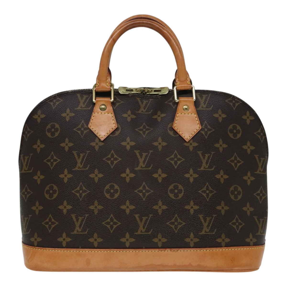 Louis Vuitton Alma Brown Canvas Handbag
