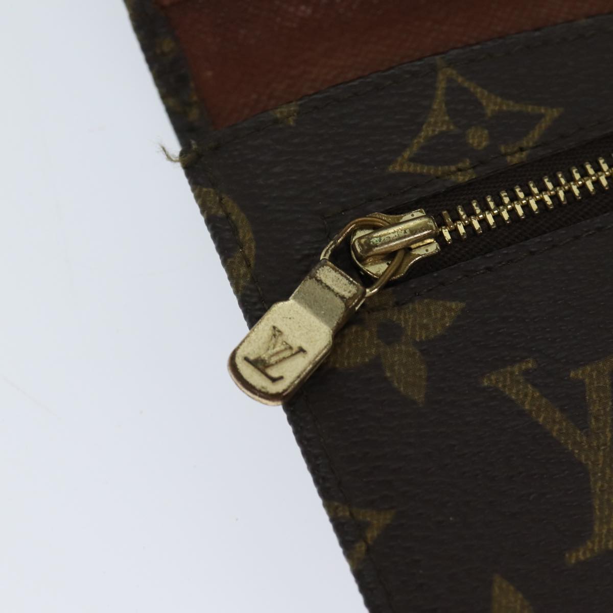 Louis Vuitton Pochette Rabat Brown Canvas Clutch Bag