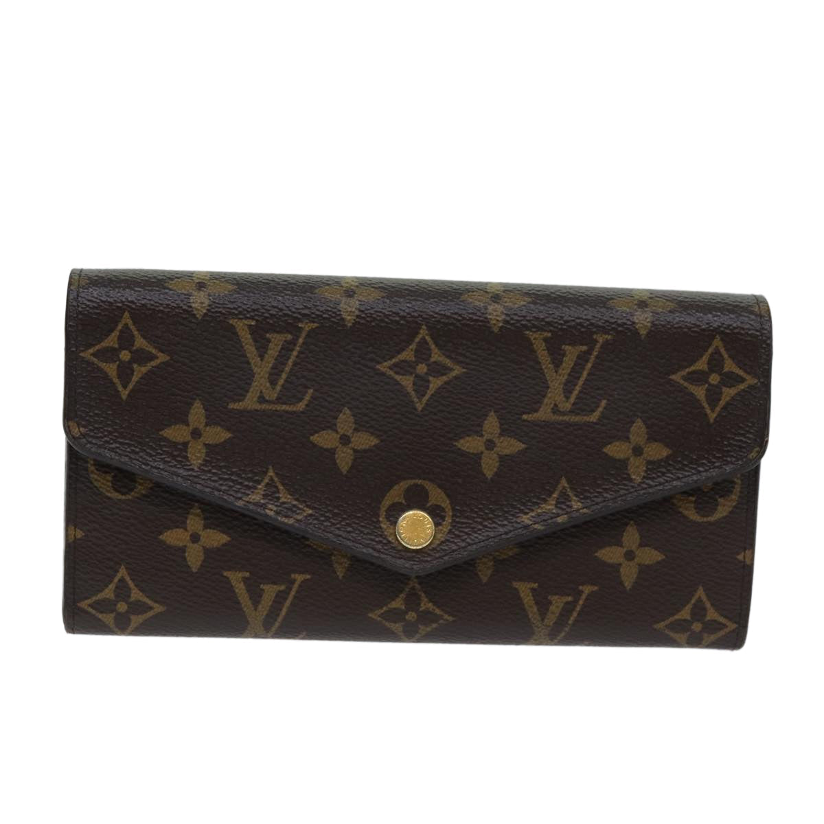 Louis Vuitton Portefeuille Sarah Brown Canvas Wallet