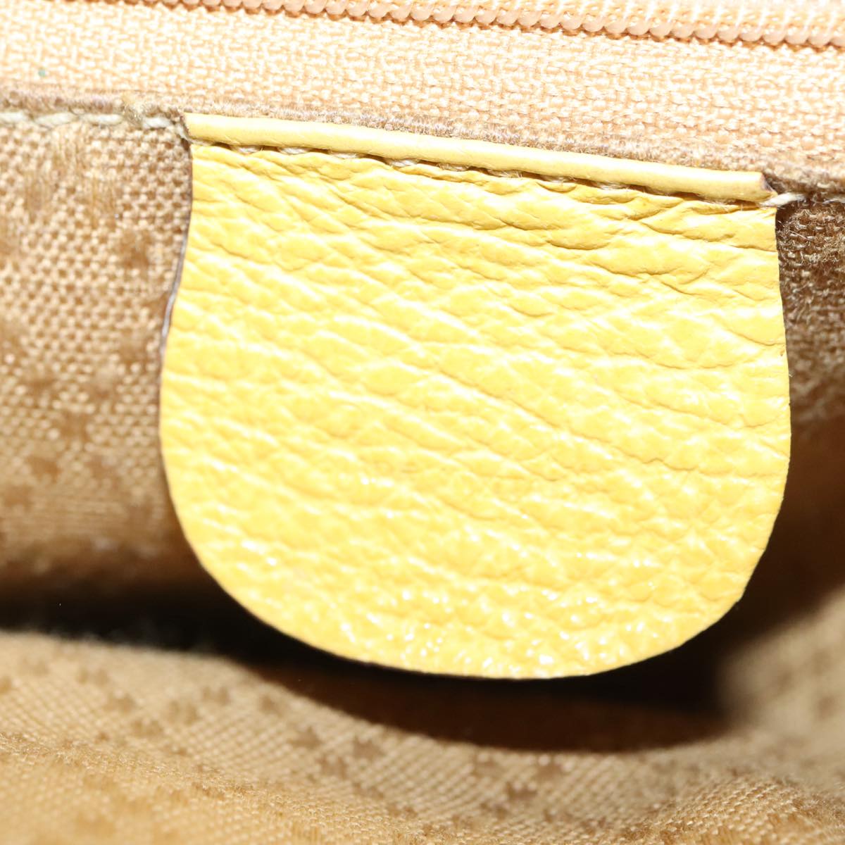 Gucci Bamboo Yellow Leather Backpack Bag