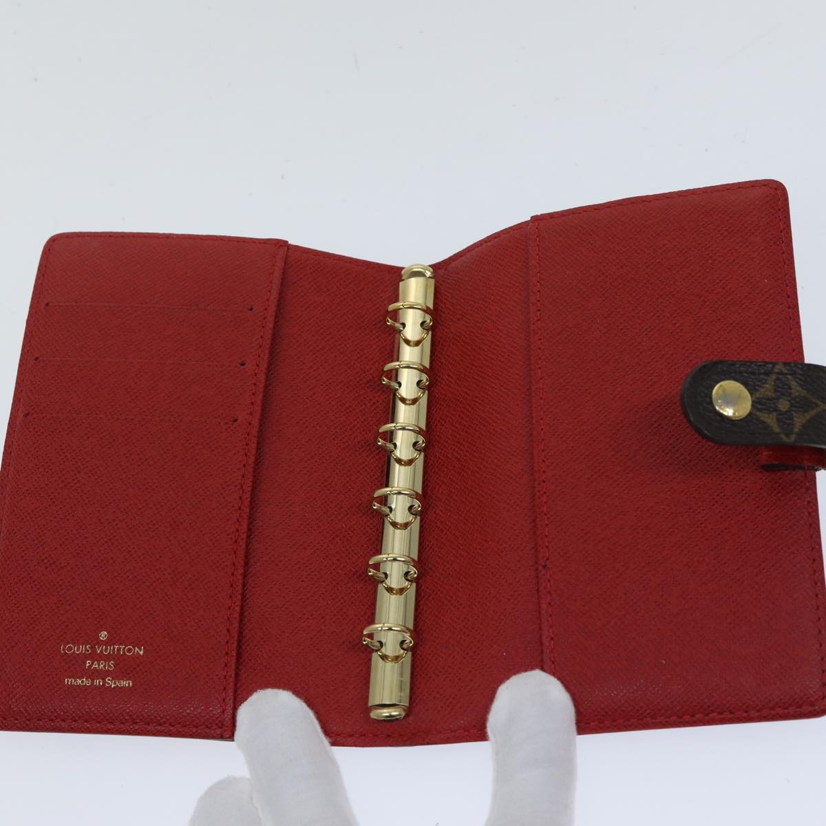 Louis Vuitton Agenda Pm Brown Canvas Wallet