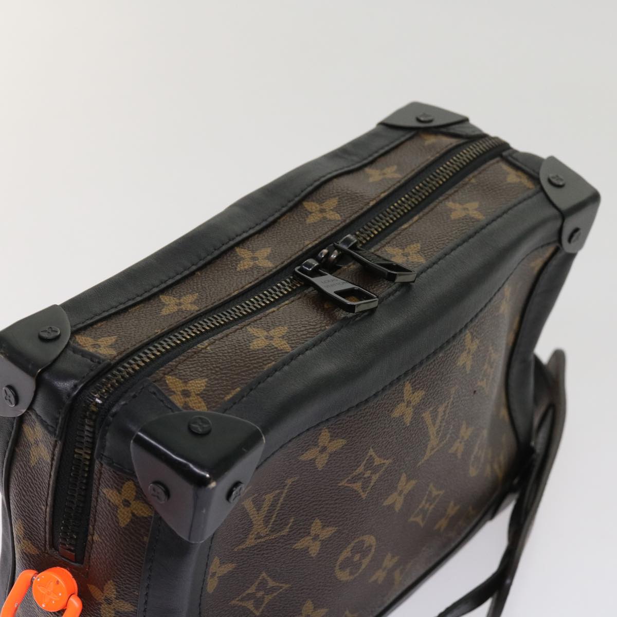 Louis Vuitton Trunk Brown Canvas Shoulder Bag