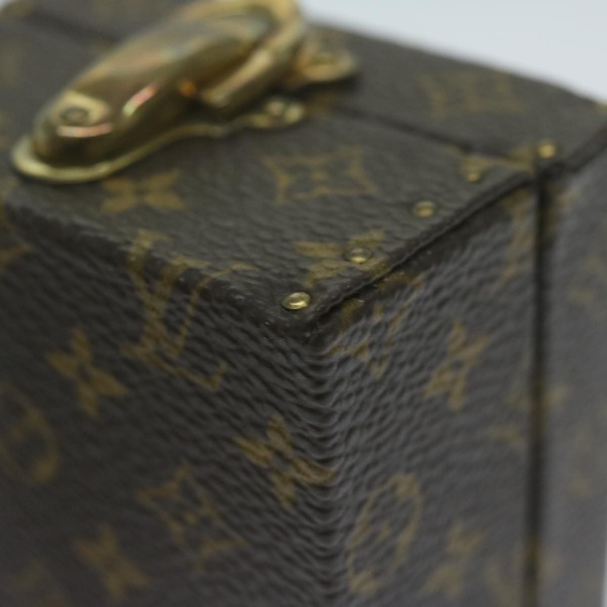 Louis Vuitton Jewelry Case Brown Canvas Jewelleryset Jewelry