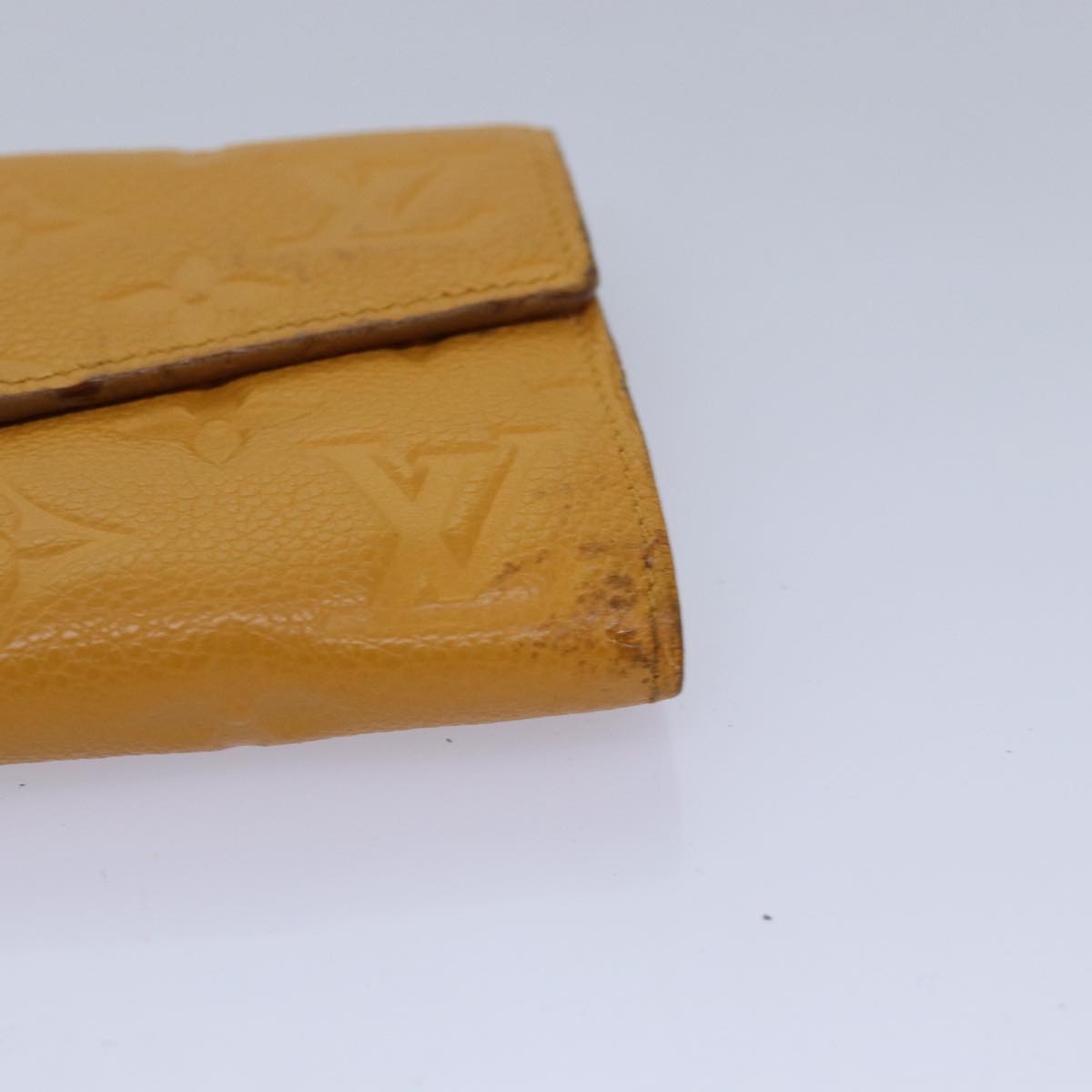 Louis Vuitton Portefeuille Yellow Leather Wallet