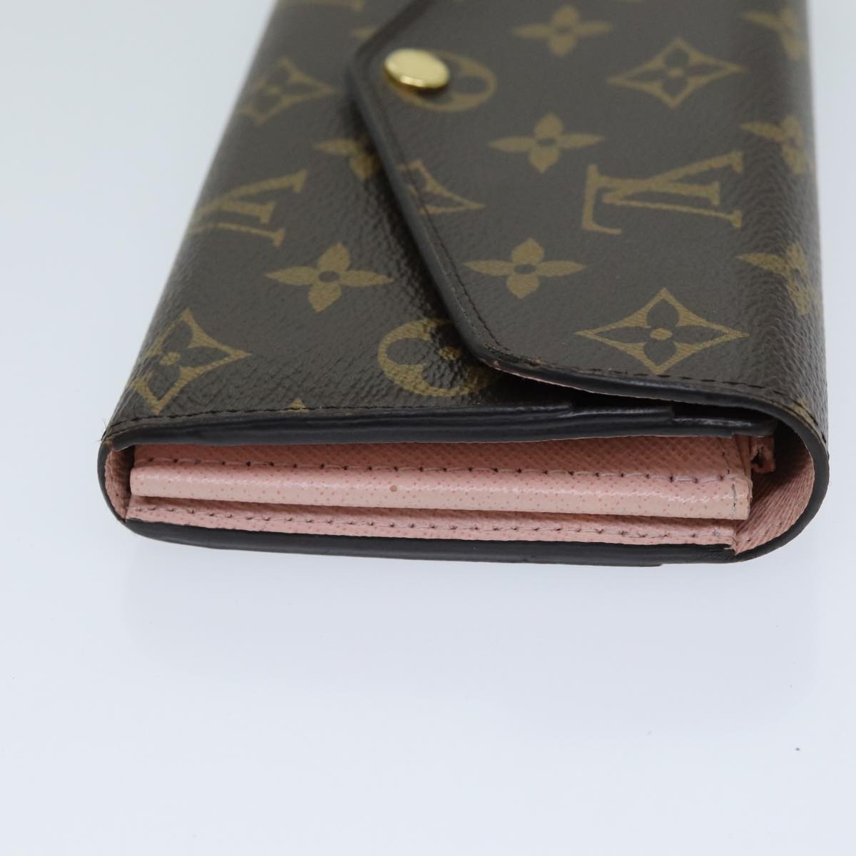 Louis Vuitton Portefeuille Sarah Brown Canvas Wallet
