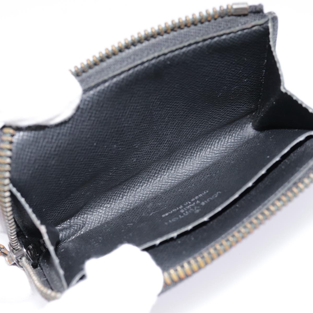 Louis Vuitton Porte Monnaie Jour Black Canvas Wallet
