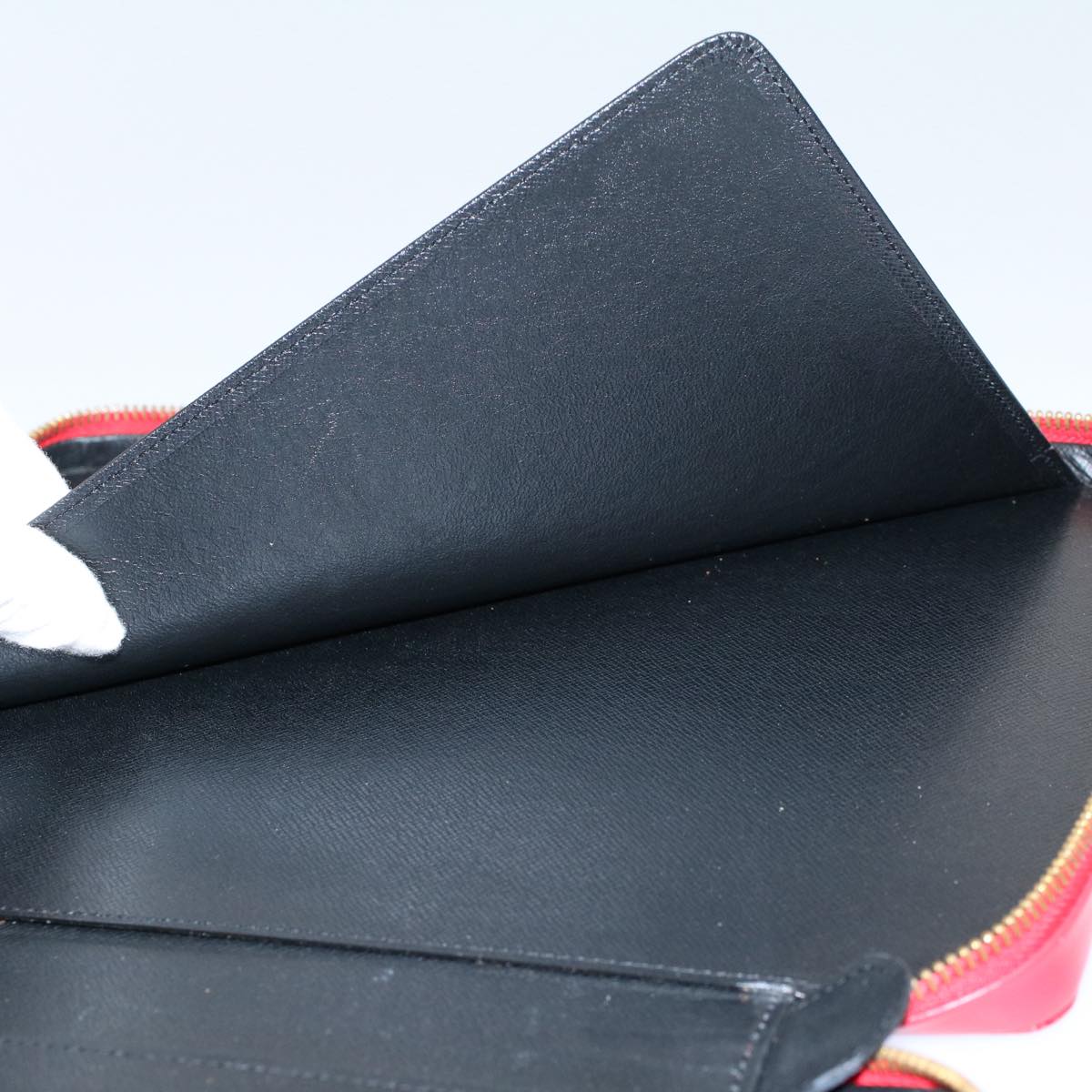 Louis Vuitton Agenda Cover Red Leather Wallet