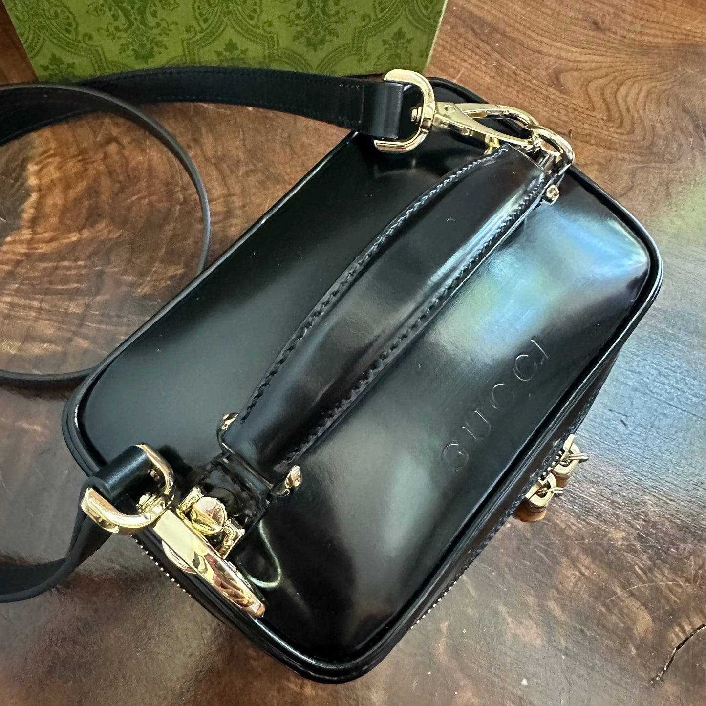 The Junco Crossbody/Clutch -Orvis bags Gucci Bamboo Cosmetic Bag in Black Leather