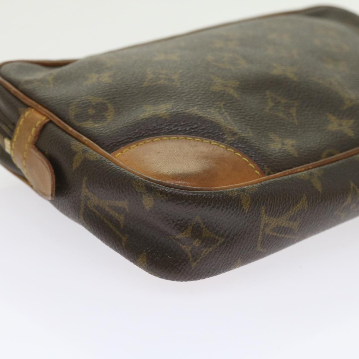 Louis Vuitton Marly Dragonne Brown Canvas Clutch Bag