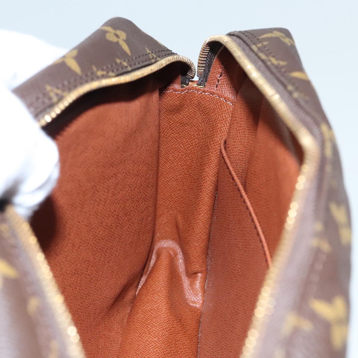 Louis Vuitton Compiegne 28 Brown Canvas Clutch Bag