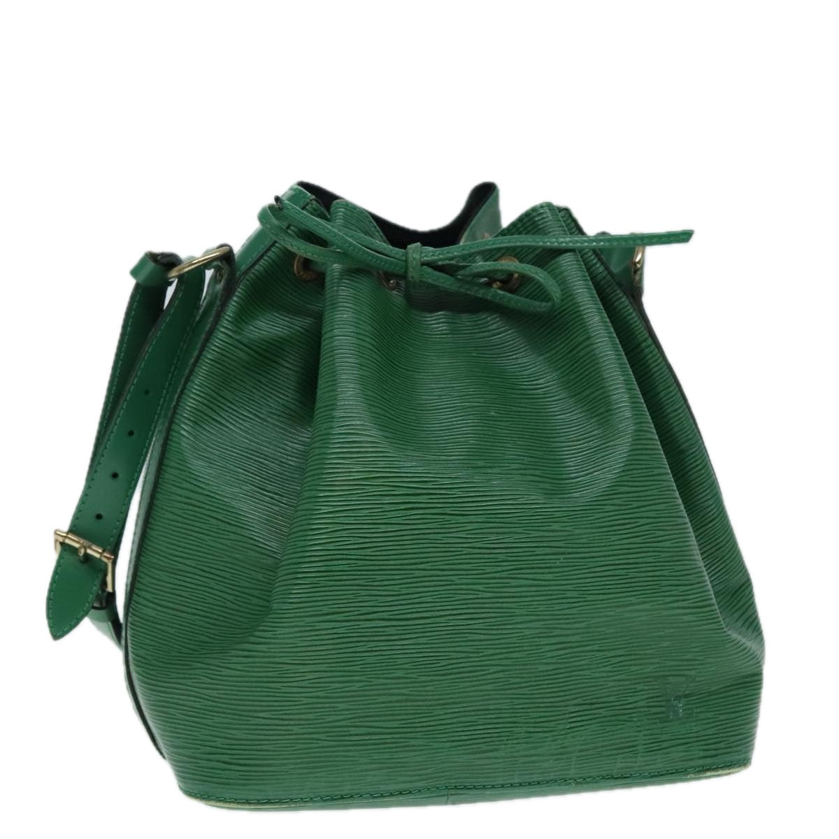 Louis Vuitton Noe Green Leather Shoulder Bag