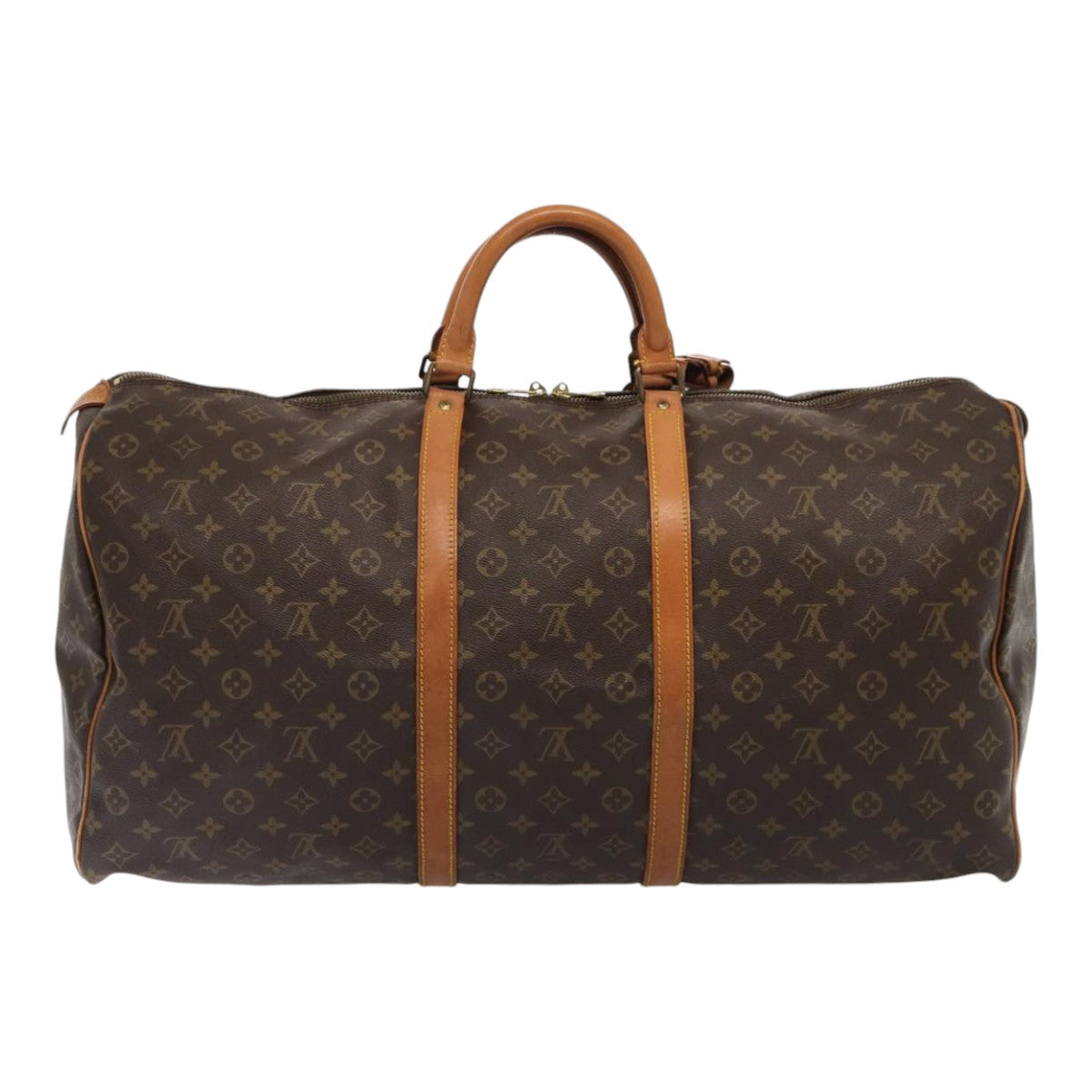Louis Vuitton Keepall 60 Brown Canvas Travel Bag