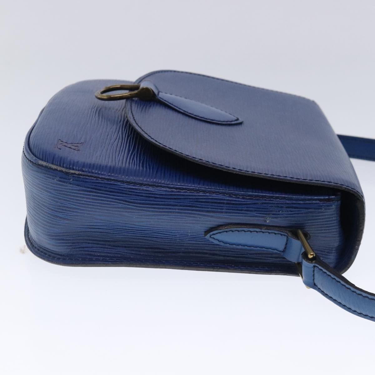 Louis Vuitton Saint Cloud Blue Leather Shoulder Bag