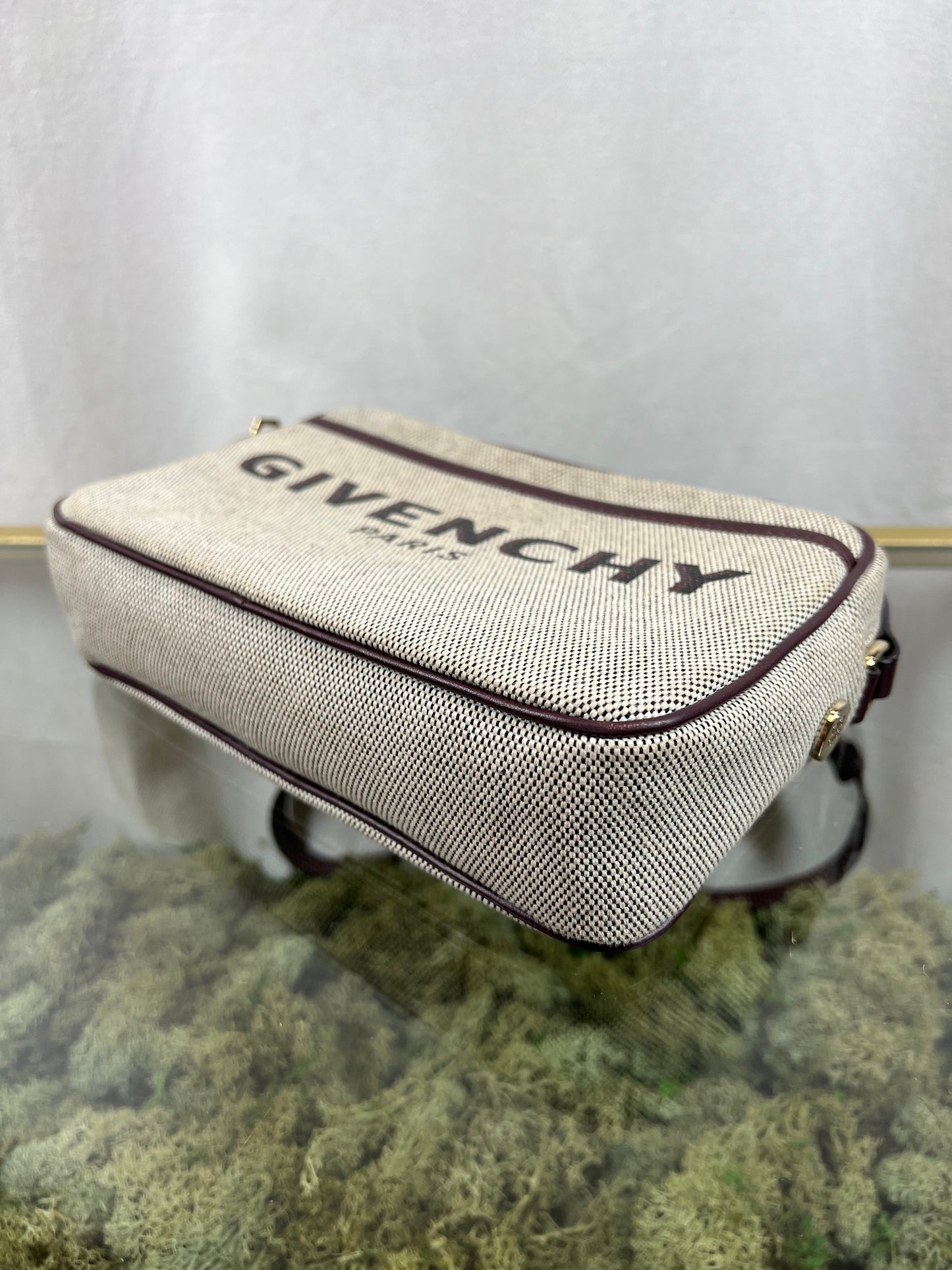 GIVENCHY Bond Beige Canvas Crossbody